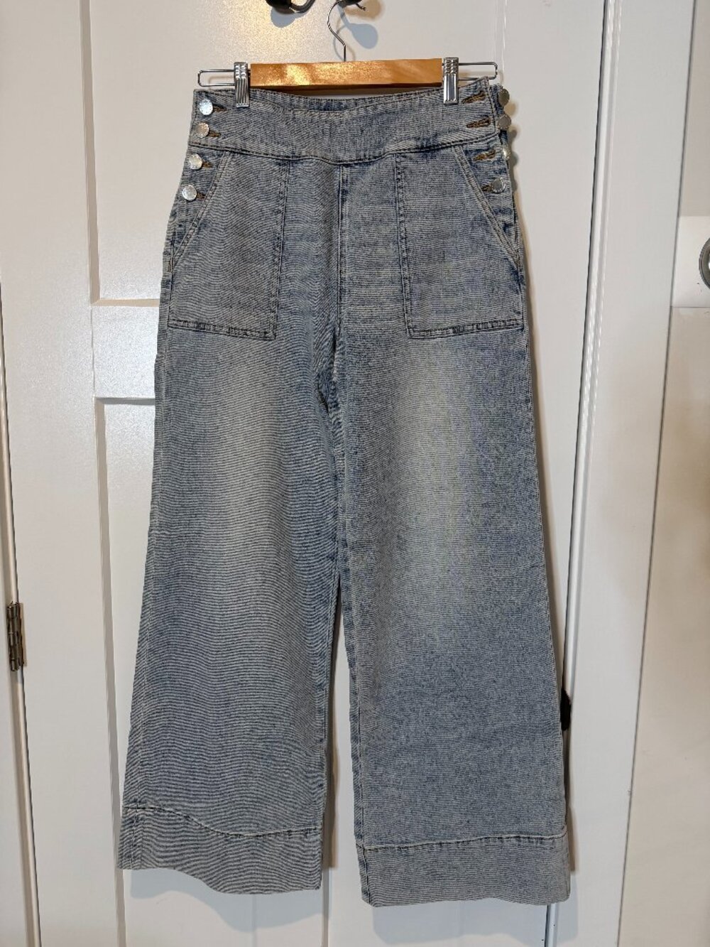 Alice + Olivia Narin Sailor Wide Leg Jean Size 29